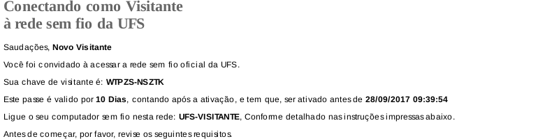 Ticket de acesso